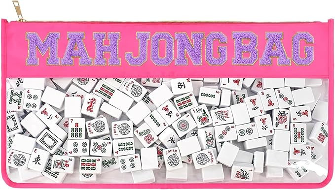 Empty Mahjong Bag, Mahjong Case for American Mahjong Set, Case Only, Empty Mahjong Tiles Bag Only... | Amazon (US)