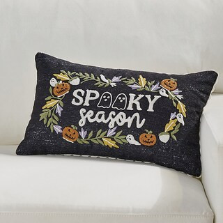 Midnight Garden Spooky Season Pillow | Grandin Road
