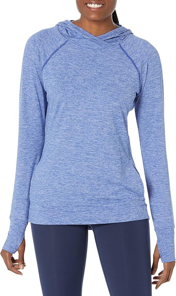 Amazon Essentials Women's Brushed Tech Stretch Popover Hoodie (Available in Plus Size) | Amazon (US)