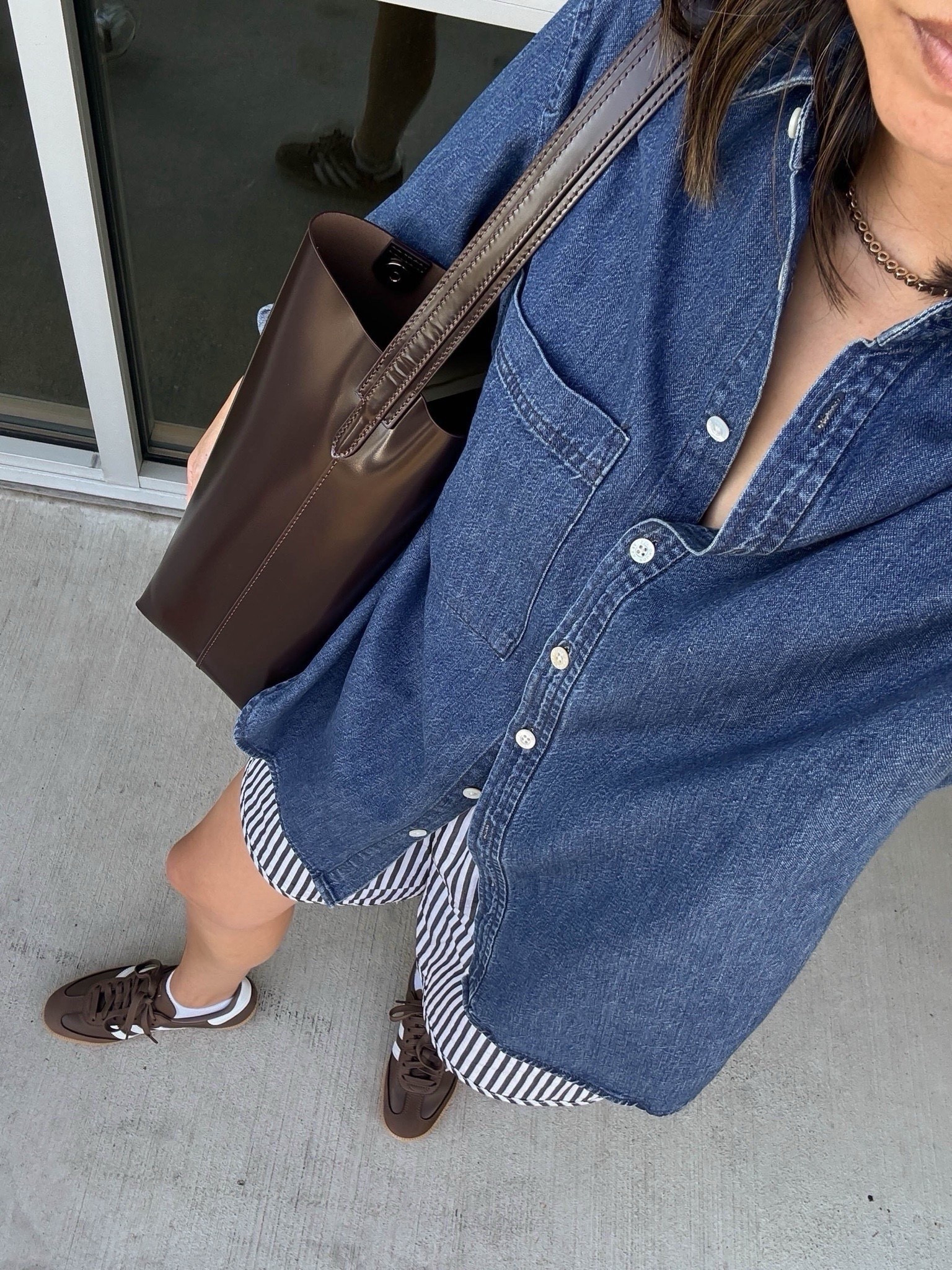 Bring your chambray into 2025. Transitional outfit ideas. My favorite denim shirt. 

Ayr shirt xs
Recreational Habits shorts medium 
Adidas sneakers 4.5 men’s 
J.crew tote 

Petite style, sneakers, purse 


#LTKItBag #LTKShoeCrush #LTKSeasonal