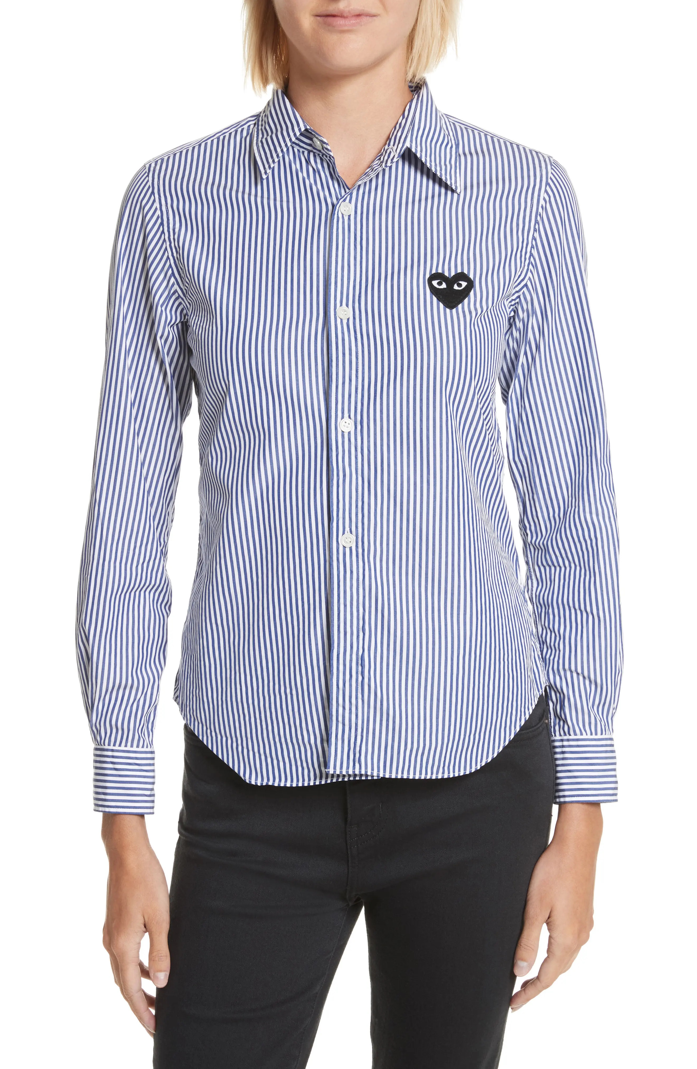 PLAY Heart Stripe Shirt | Nordstrom