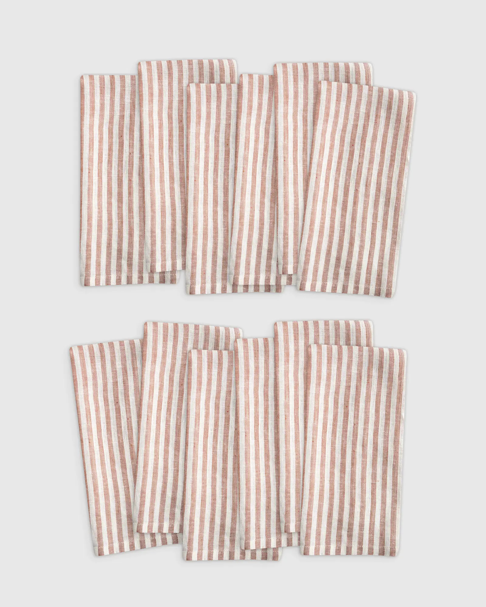 European Linen Stripe Napkins (Set of 12) | Quince