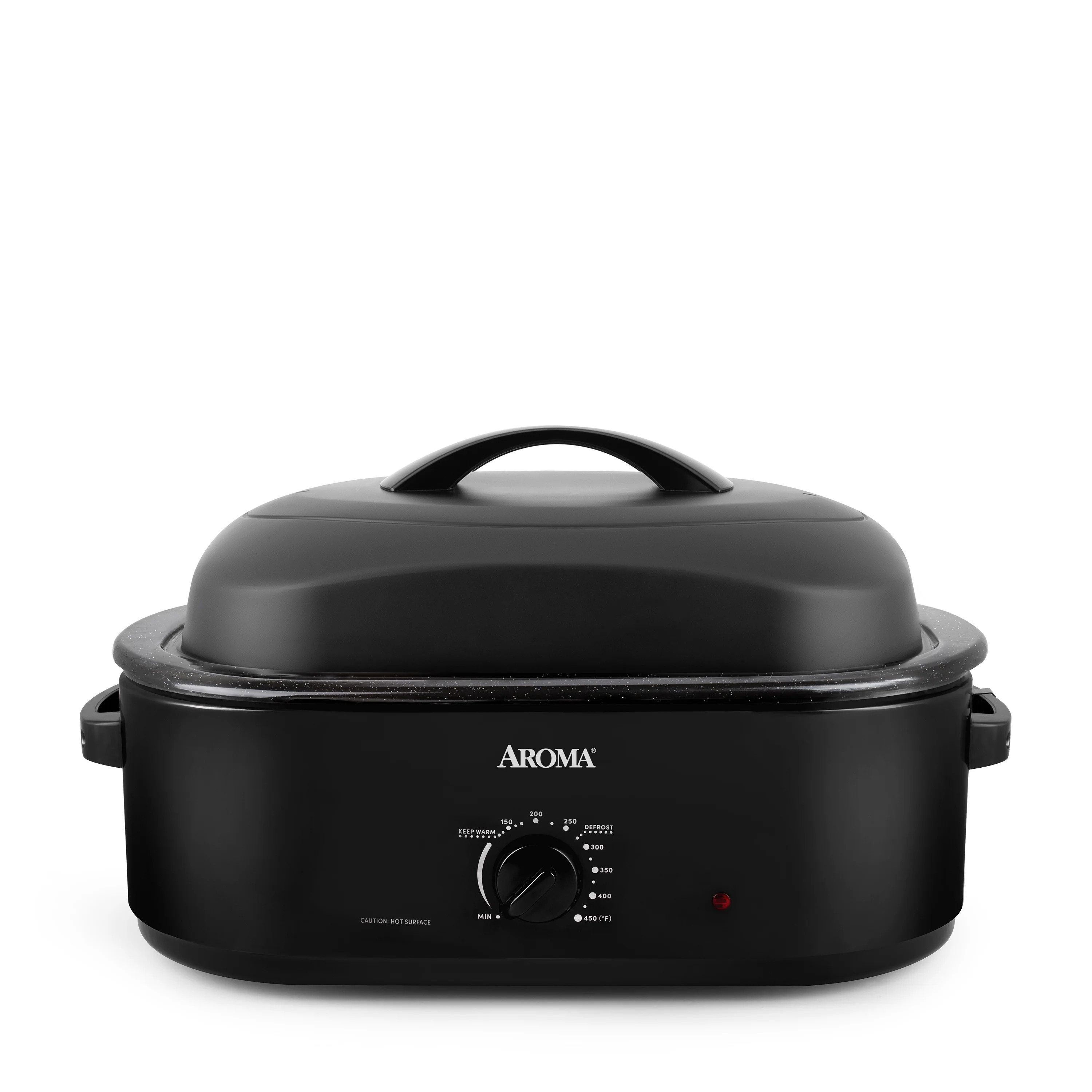 Aroma® 18Qt. Electric Roaster Oven with High Dome Lid, 8X Bonded Granite Enamel, New-Black (ART-... | Walmart (US)
