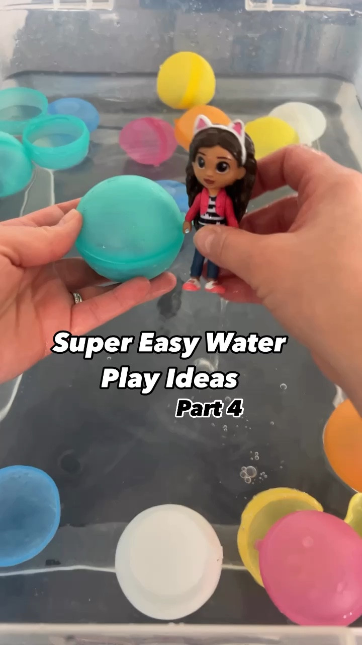 I like to call this one the Gabby Cat Surprise, but really you could hide any small object or figurine that would fit inside the reusable water balloons. 

And if you don’t have reusable water balloons, what are you waiting for? They are a summer staple for sure!

The ones we have don’t have magnets but close like an Easter egg and came with a launcher.


#LTKSeasonal #LTKKids #LTKFamily