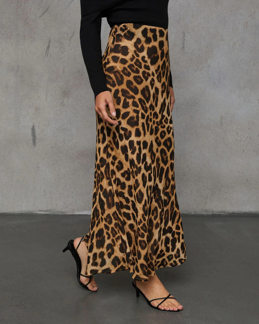 Off The Clock Animal Print Maxi Skirt | VICI