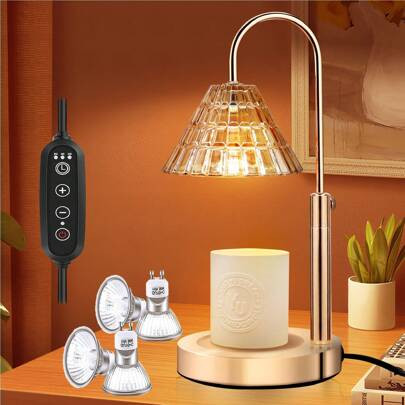 Candle Warmer Lamp Electric Candle Lamp Warmer Adjustable Height Dimmable (4 Candle Warmer Bulbs) | SHEIN