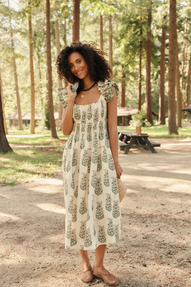 Jade Terrace Cotton Linen Liana Dress | Tuckernuck (US)