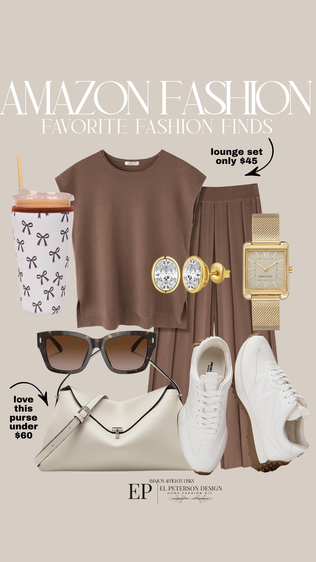 Amazon
Lounger set
Insulated cup holder
Sneakers
Purse
Watch
Sunglasses
Earrings
