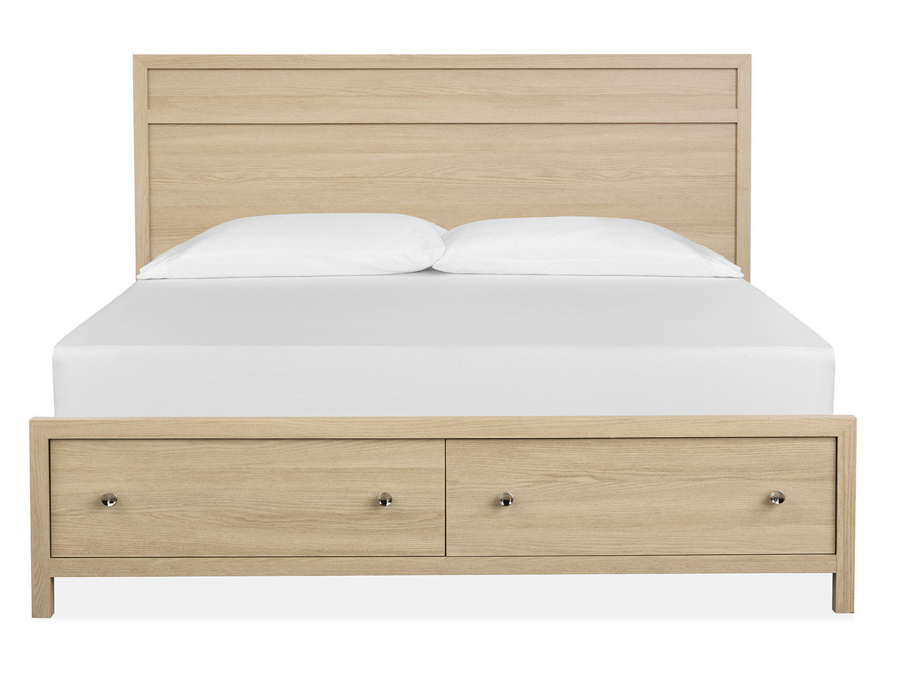 Merrifield Queen Panel Storage Bed In Sandstone Beige | 1stopbedrooms