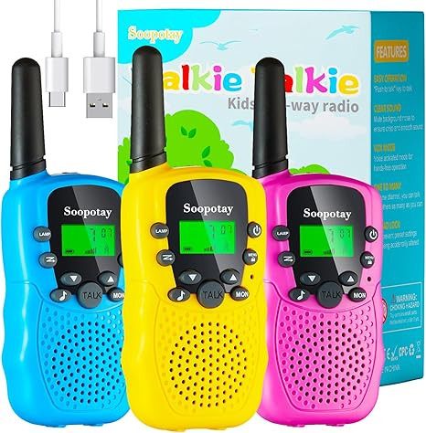 Walkie Talkies for Kids, Walkie Talkie Toys for Girls Boys, Xmas Gifts for Grandkids, Built-in Fl... | Amazon (US)
