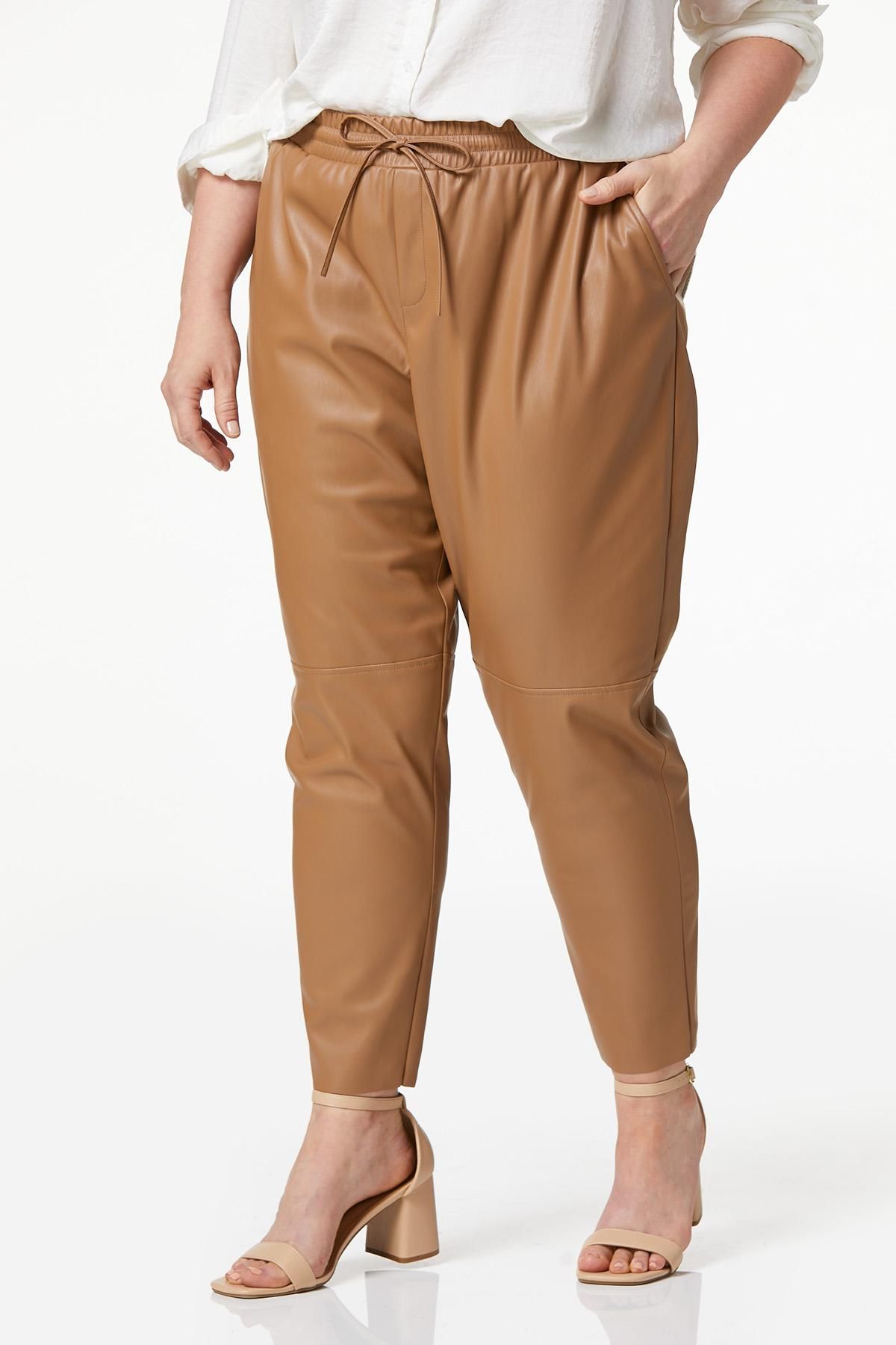 Plus Size Slim Faux Leather Pants | Cato Fashions
