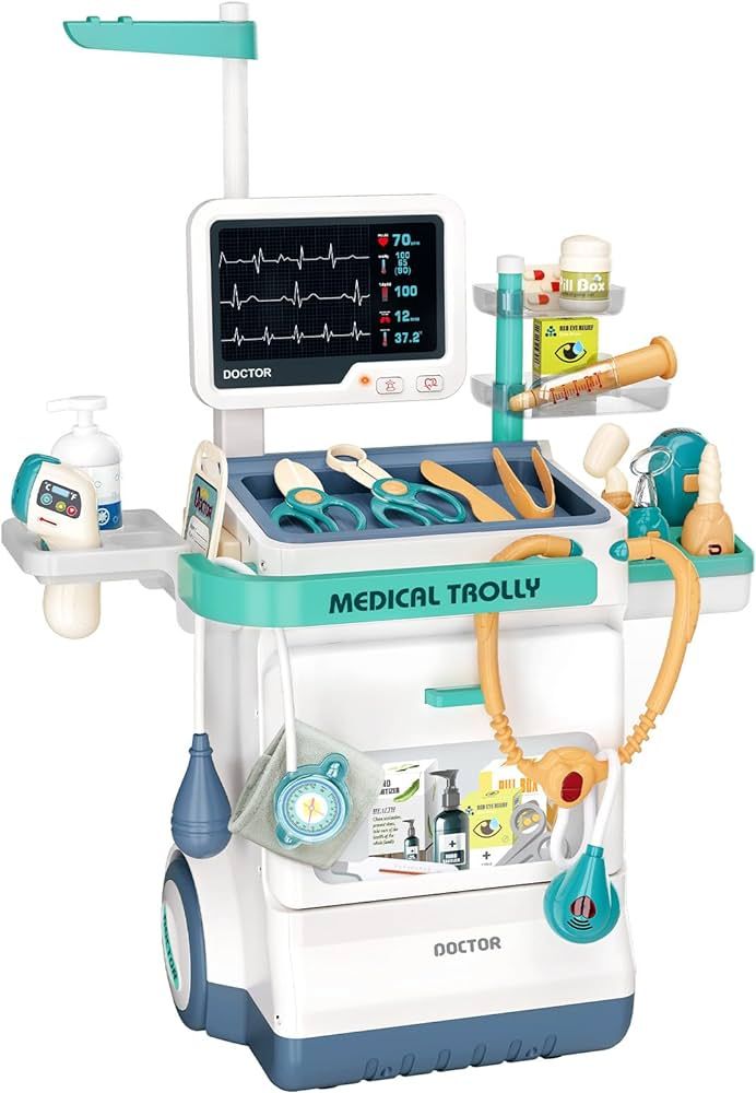 Jovow Doctor Kit for Kids, Pretend Medical Station Set for Boys & Girls, 26Pcs Pretend Play Medic... | Amazon (US)