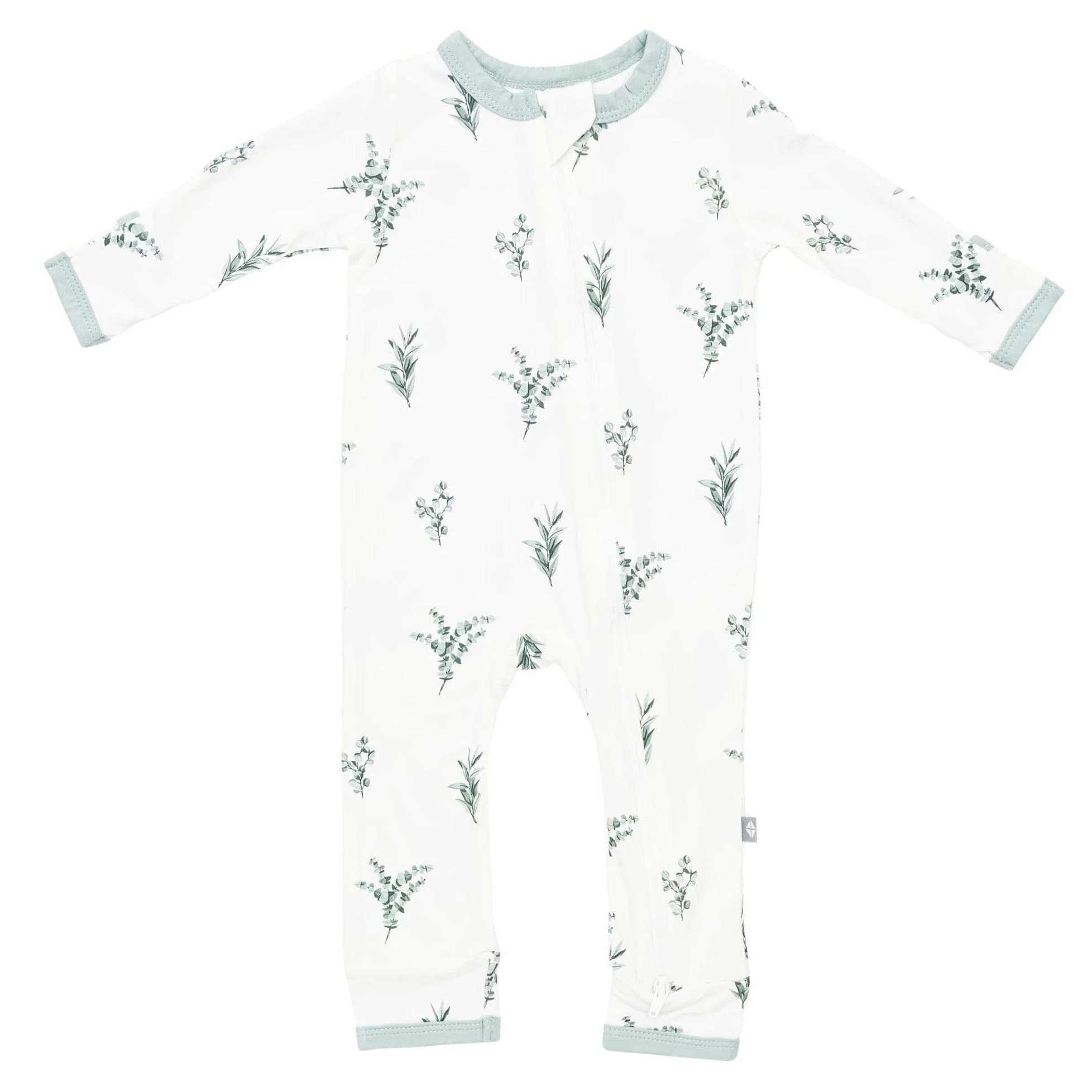 Zippered Romper in Eucalyptus | Kyte BABY