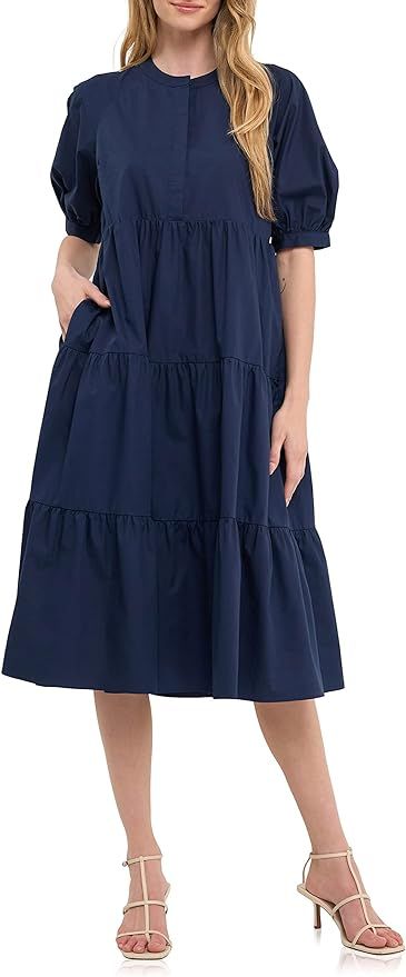 English Factory Short Puff Sleeve Dress | Amazon (US)