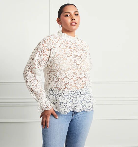 The Millie Top - White Lace | Hill House Home