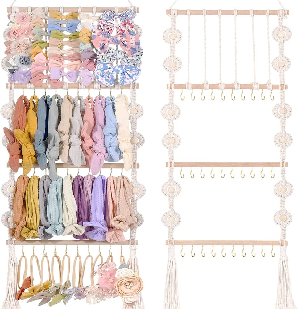 Headband Holder Bows Organizer For Girls Hair Bows Holder Baby Headband Hair Accessories Organize... | Amazon (US)