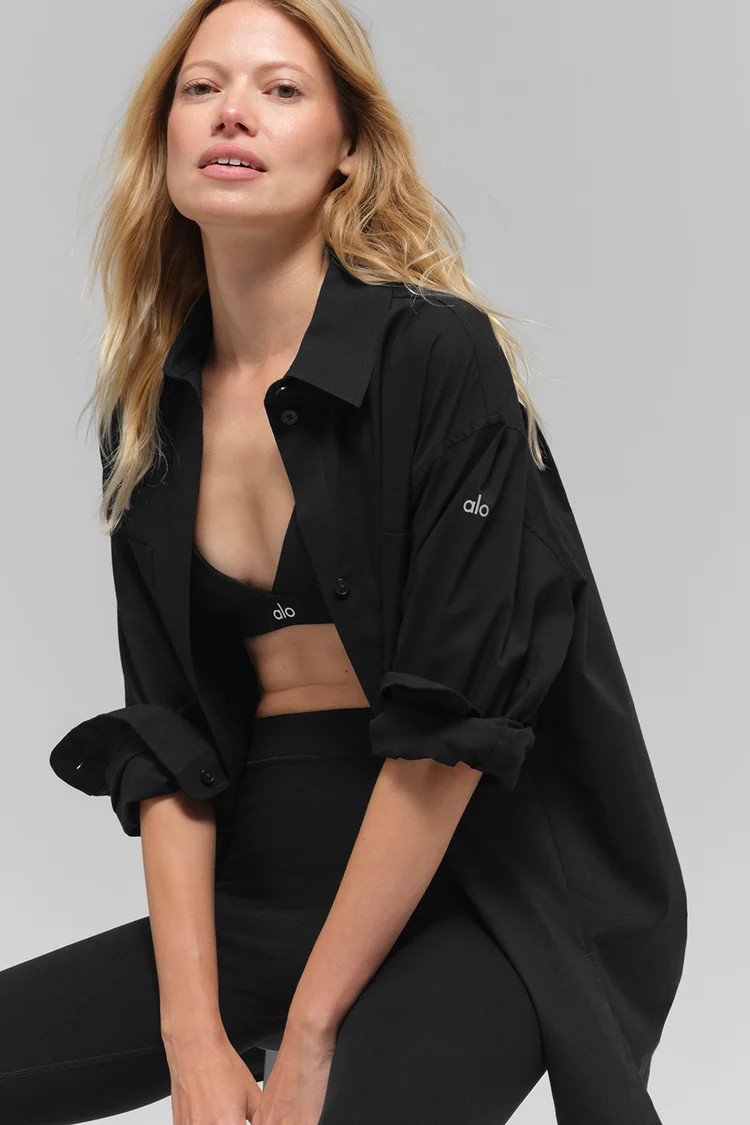 Cotton Real Deal Button Up Long Sleeve | Alo Yoga