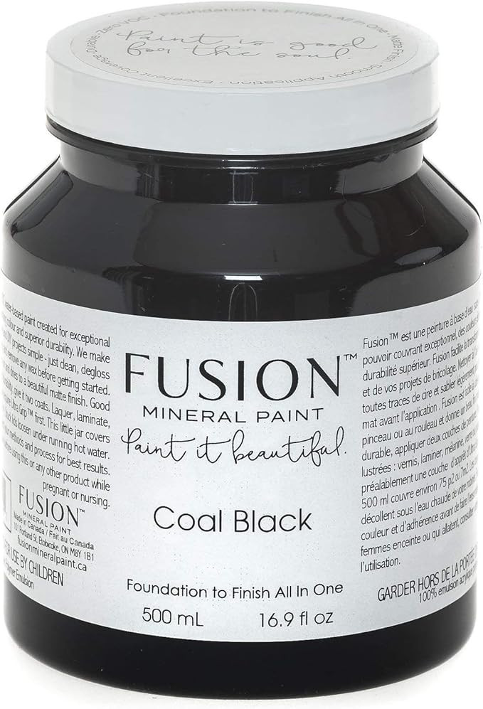 Fusion Mineral Paint 500 ml Coal Black | Amazon (US)