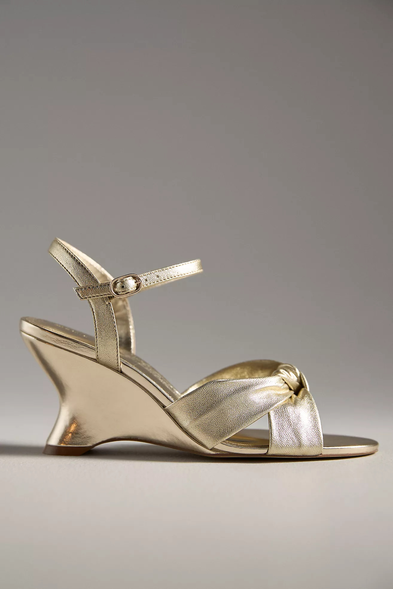 Maeve Knotted Sculptural Wedge Sandals | Anthropologie (US)