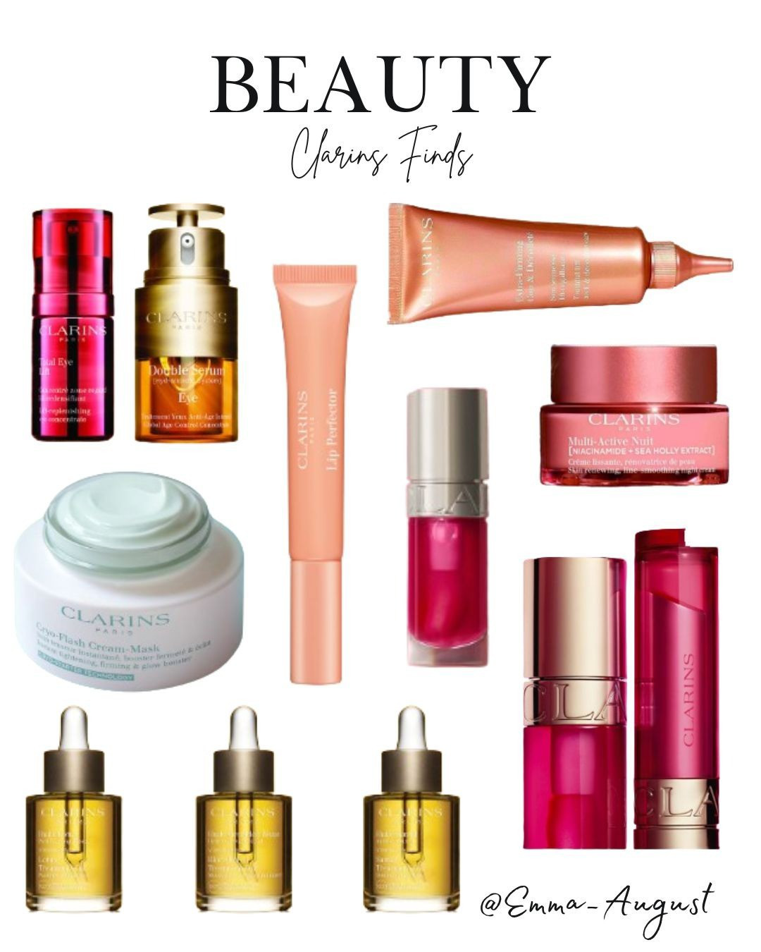 Discovering beauty treasures with Clarins! Tried-and-true favorites that keep your skin glowing and refreshed. What's your must-have Clarins product? #Clarins #BeautyFinds

#LTKBeauty #LTKActive #LTKU