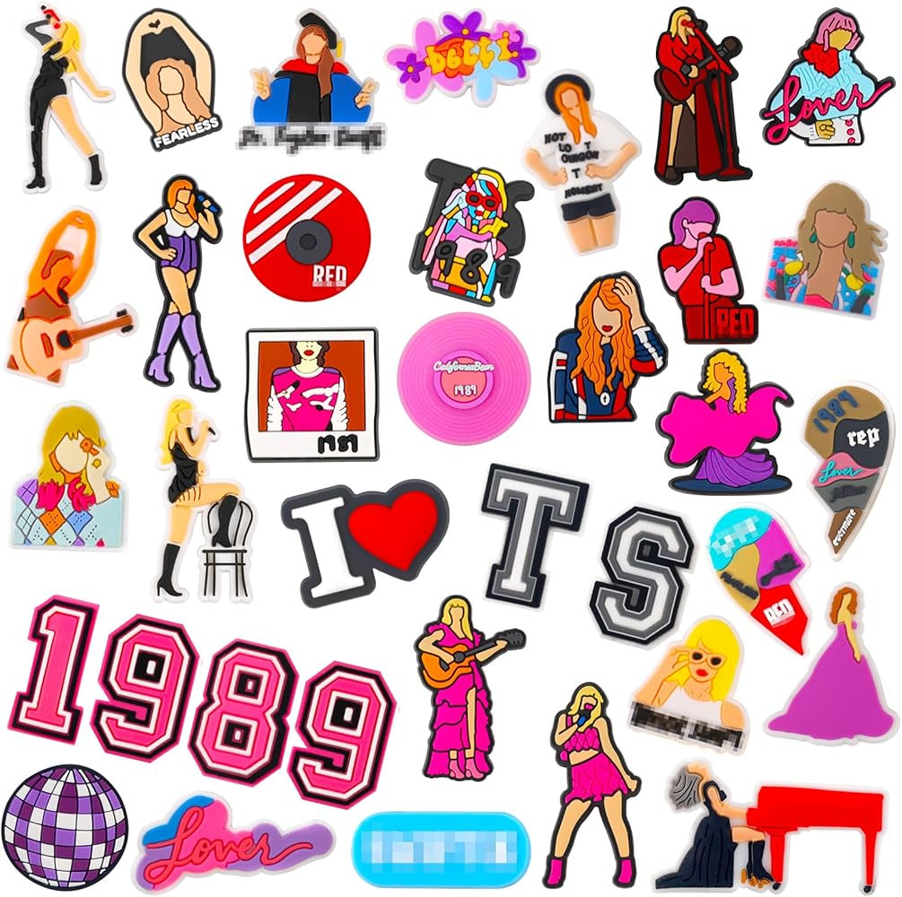 36Pcs Shoe Charms for Girls Women, Pink Friendship Shoe Charms, Inspired Friendship Jewelry Gift ... | Amazon (US)