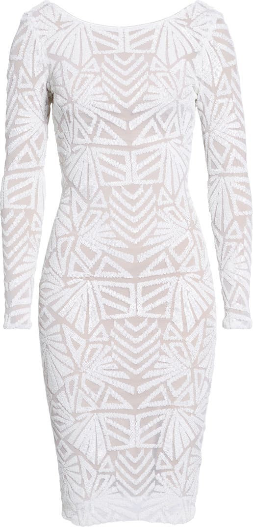 Emery Long Sleeve Sequin Cocktail Dress | Nordstrom