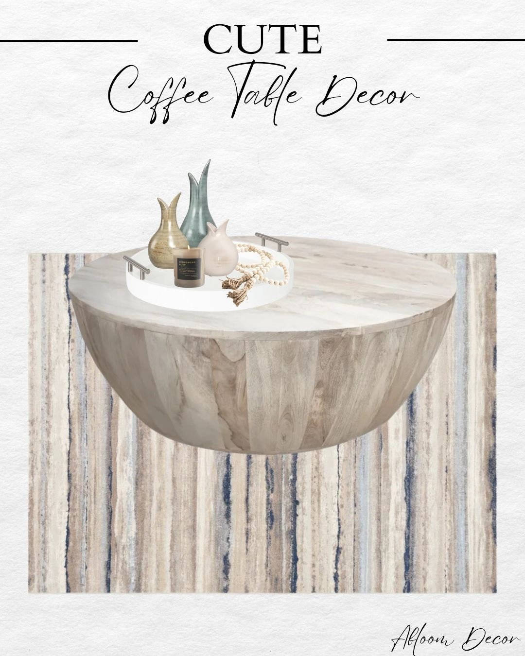 I'm in love with this coffee table and area rug combo!

#LTKhome