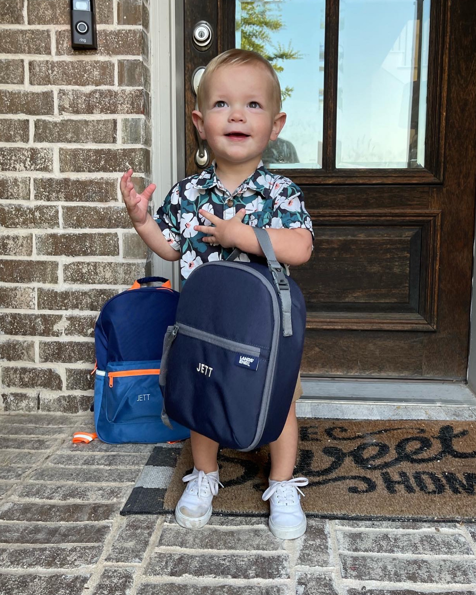 First day of preschool! Lunch box ✅ backpack ✅ smiles ✅

#LTKbaby #LTKU #LTKkids