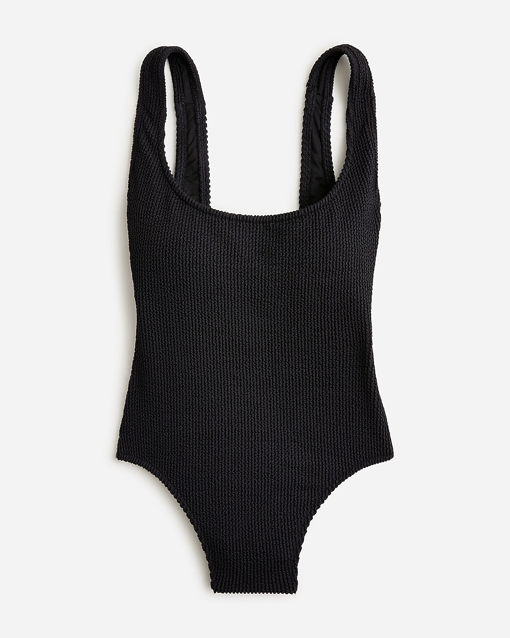 Textured scoopneck one-piece swimsuit | J. Crew US
