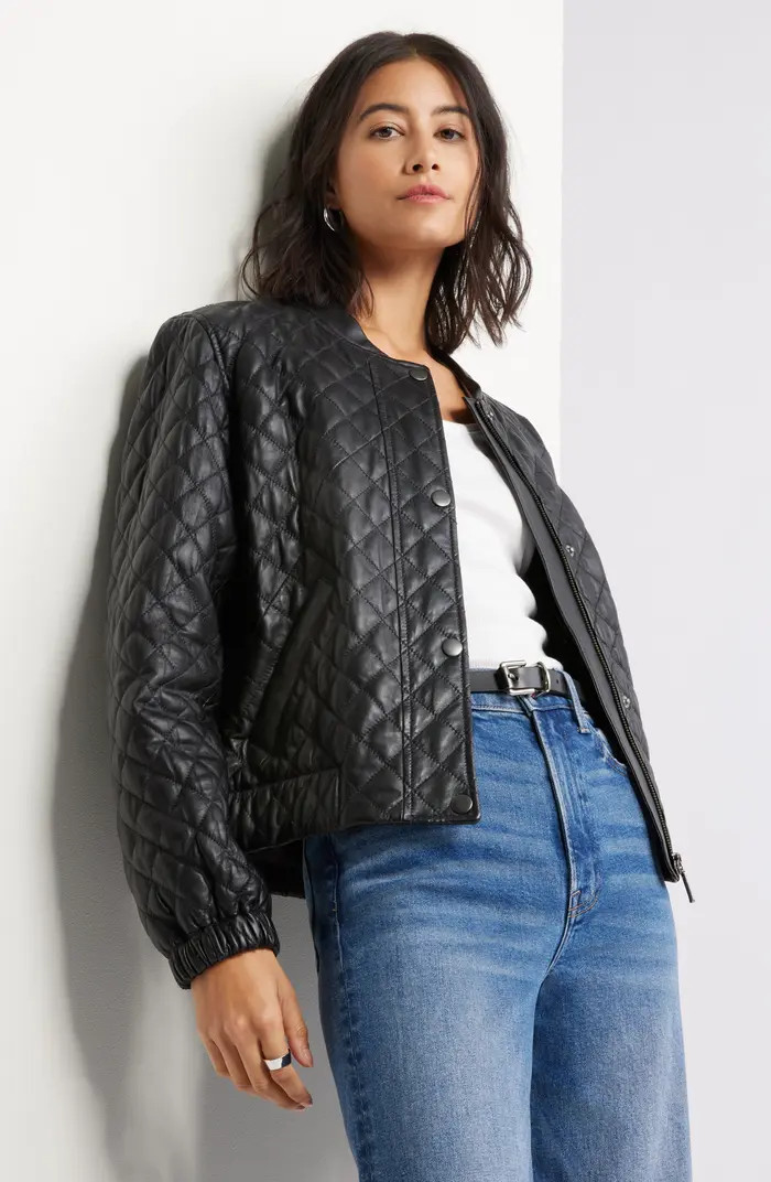 Quilted Leather Jacket | Nordstrom
