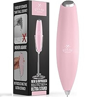 Zulay Milk Frother Handheld Foam Maker With Upgraded Ultra Stand - Powerful Coffee Frother Electr... | Amazon (US)