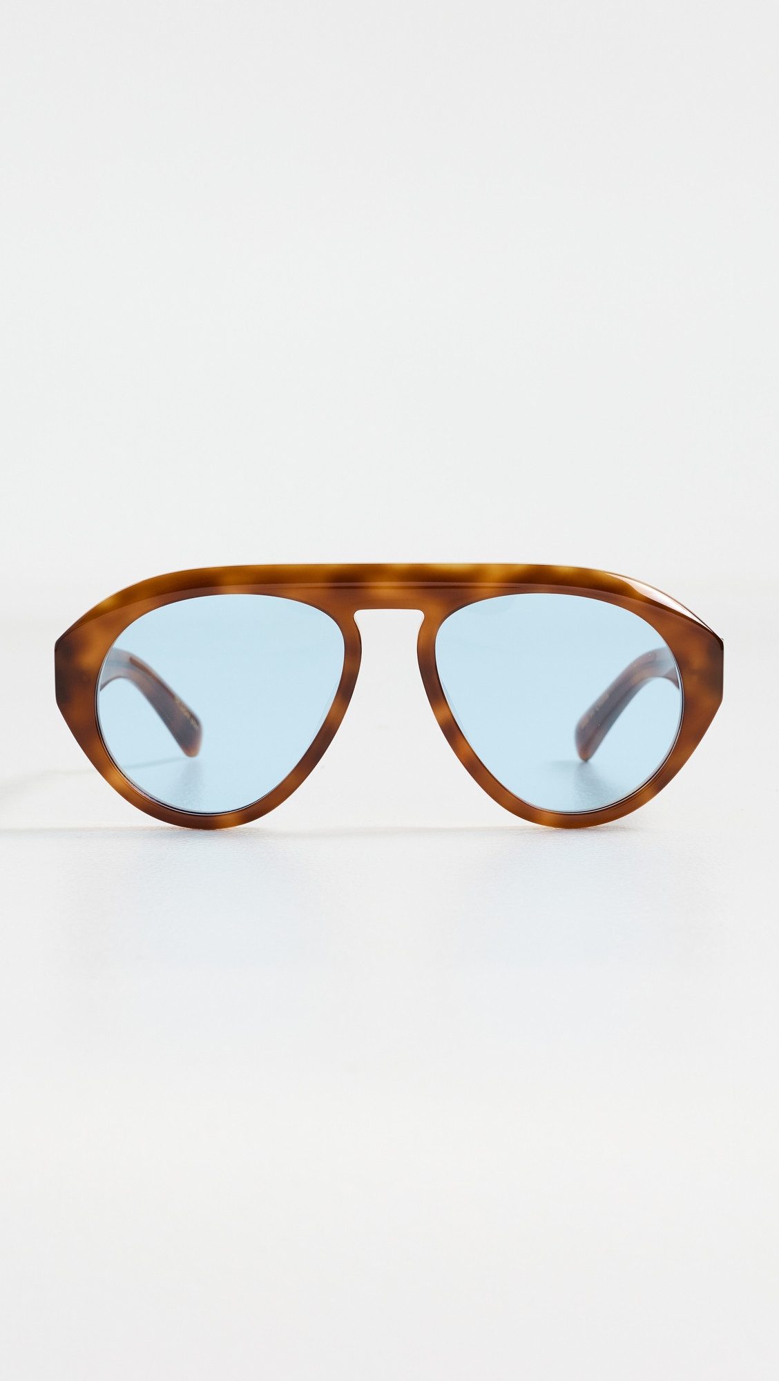 Elisa Johnson Val Sunglasses Light Brown Tortoise One Size | Shopbop
