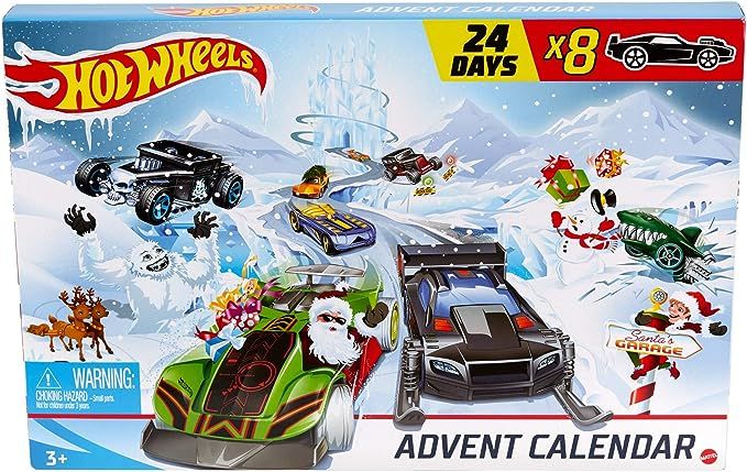 Hot Wheels Advent Calendar 24 Day Holiday Surprises with Cars and Accessories Ages 3 and Older | Amazon (US)