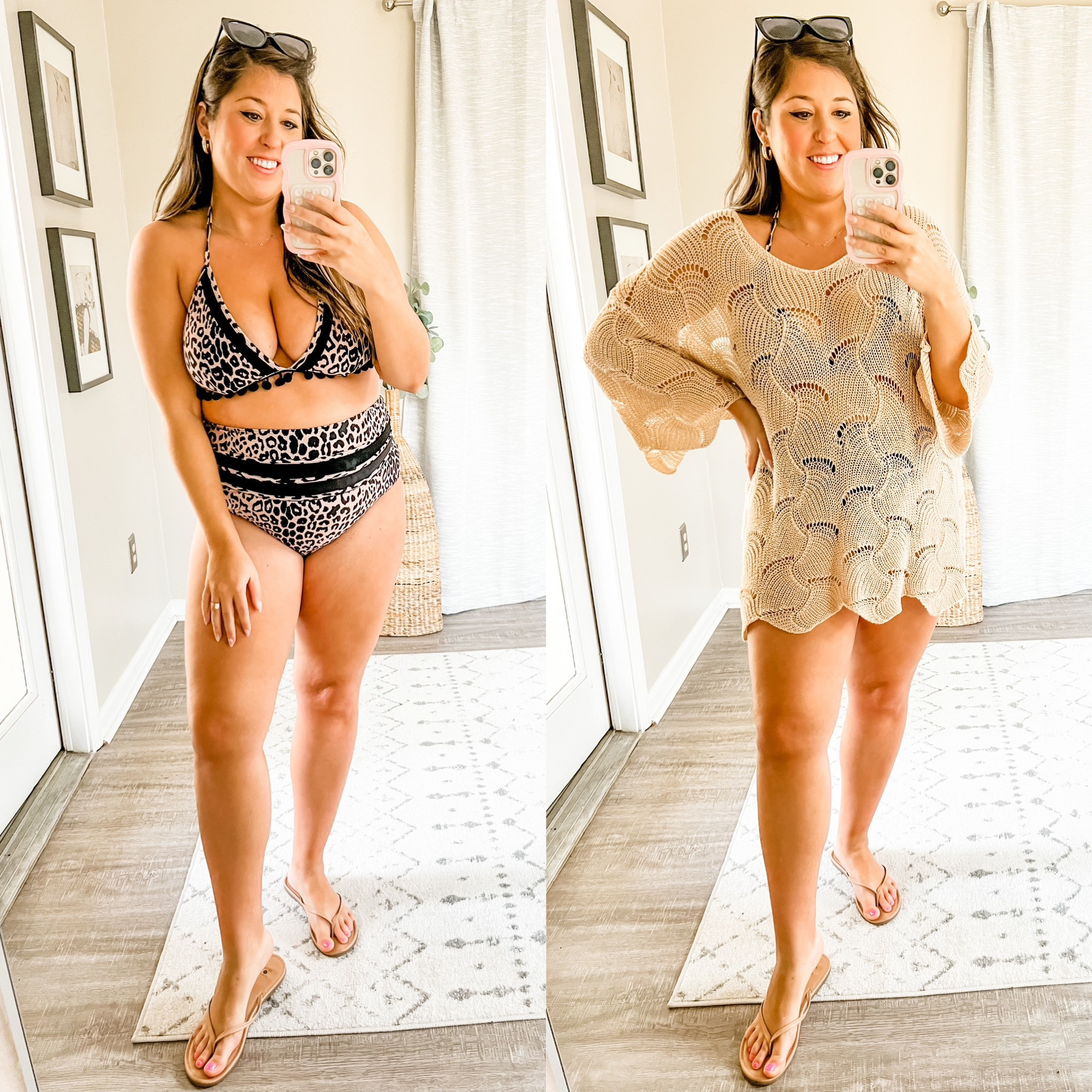 Swimsuit + coverup, vacation outfit, beach

Wearing 12 in swimsuit and large in coverup 

#LTKunder50 #LTKcurves #LTKswim
