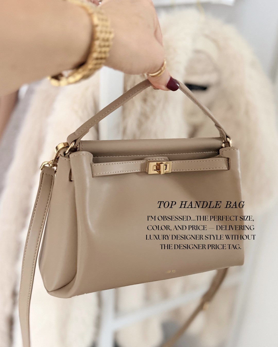 TRENDING TOP HANDLE BAG. I’m truly obsessed with this bag — the size, the structure, and the neutral tone make it look and feel so elevated. It delivers that luxury designer silhouette without the designer price tag, and it pairs beautifully with everything from denim to tailored coats. One of my favorite polished accessories for everyday wear.

#Amazon #TheHillaryStyle #AmazonFashion #ElevatedEssentials #DesignerLookForLess #ChicAccessories #NeutralStyle #EverydayOutfits #MinimalWardrobe #PolishedBasics #ModernStyle 

 #LTKHoliday #LTKmomlife #LTKOver40