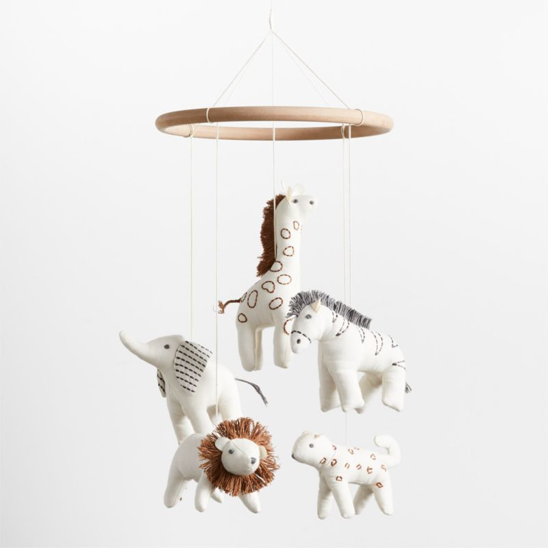 Safari Animals Baby Nursery Mobile | Crate & Kids | Crate & Barrel
