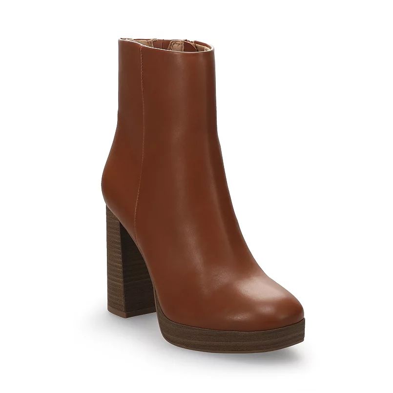LC Lauren Conrad Halima Women's Stacked Heel Boots | Kohl's