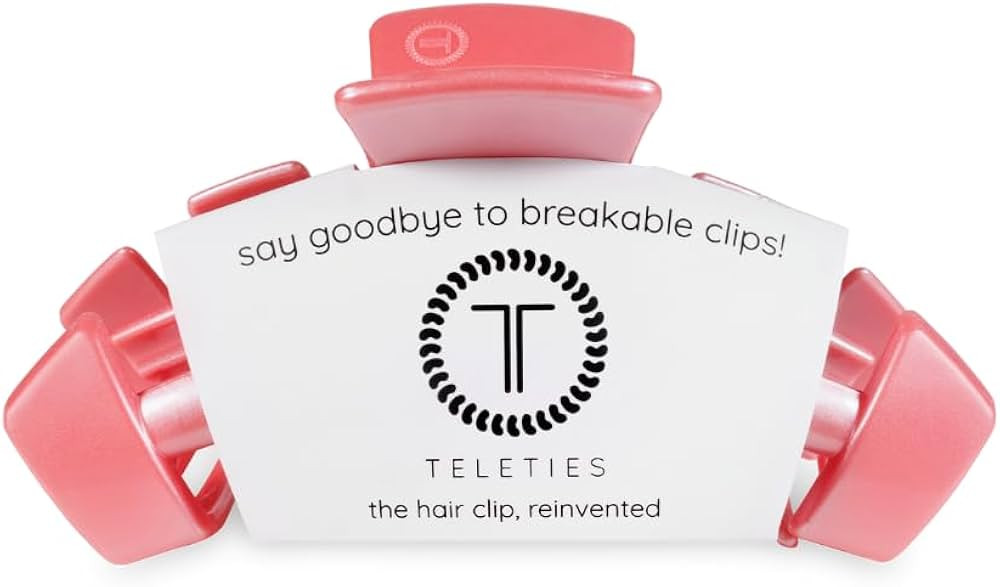 TELETIES - Classic Large Hair Clip - Spring Collection - Hair Claw Clips for Women - Strong Grip,... | Amazon (US)