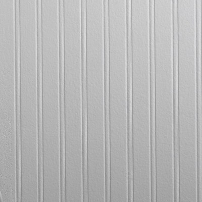 Bead Board White Paintable Prepasted Wallpaper | Target
