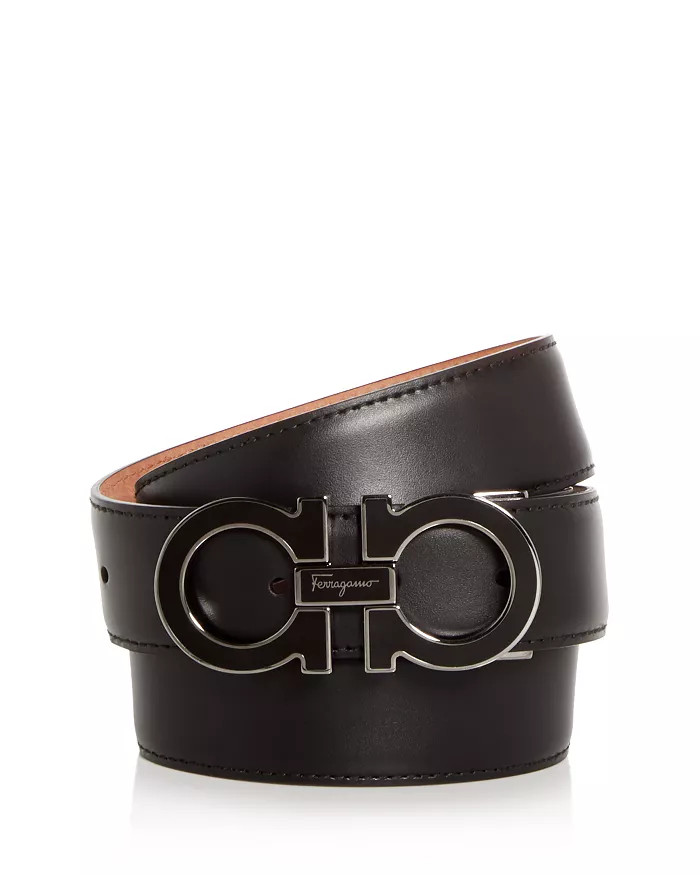 Ferragamo Salvatore Men's Enamel Double Gancini Leather Belt Men - Bloomingdale's | Bloomingdale's (US)