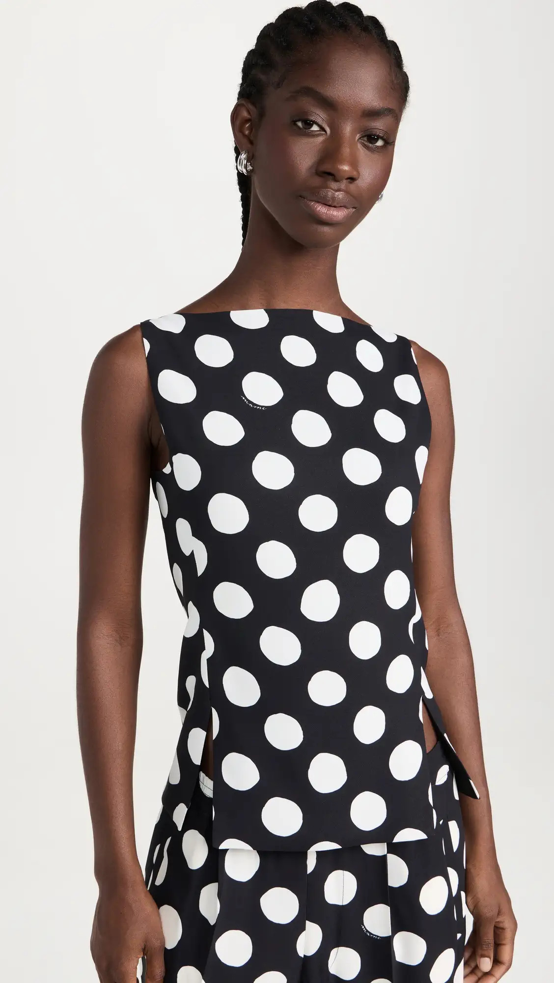 Marni Big Dot Boat Neck Top | Shopbop | Shopbop
