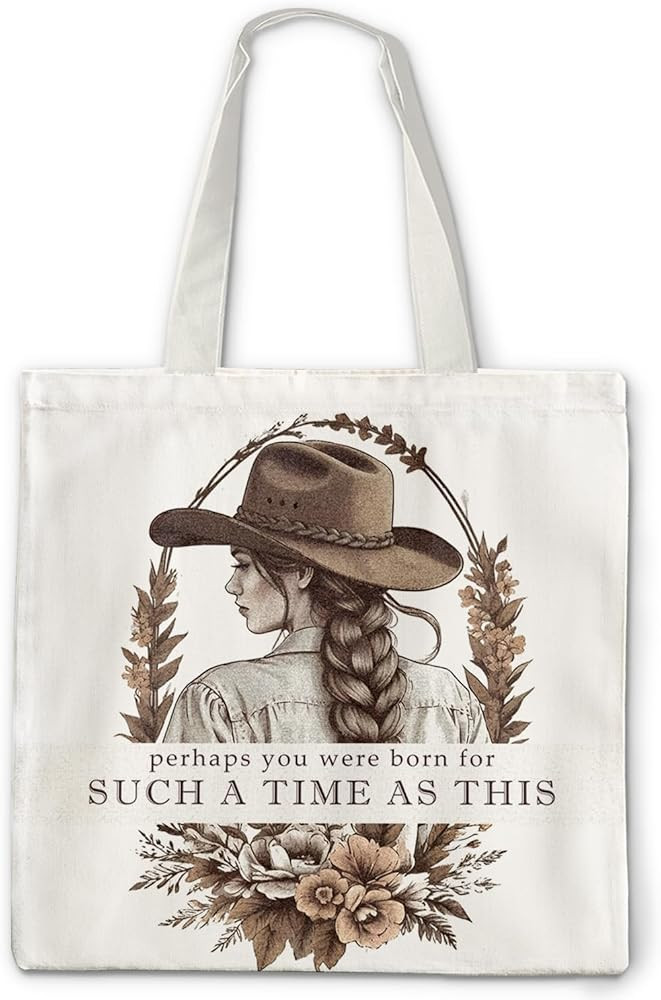 Christian Western Cowgirl Tote Bag, Bible Verse Canvas Tote Bag for Women, Cowgirl Gifts, Vintage... | Amazon (US)