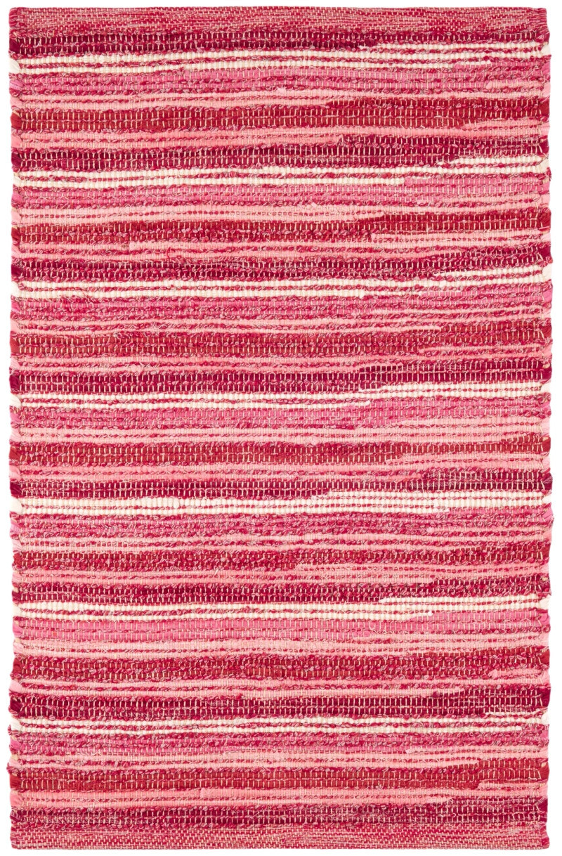 Dorothy Pink Handwoven Cotton Rug | Annie Selke