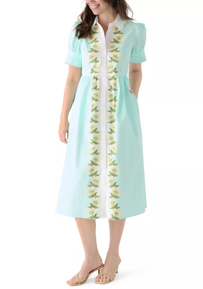 Women's Puff Sleeve Button Front Shirtdress | Belk
