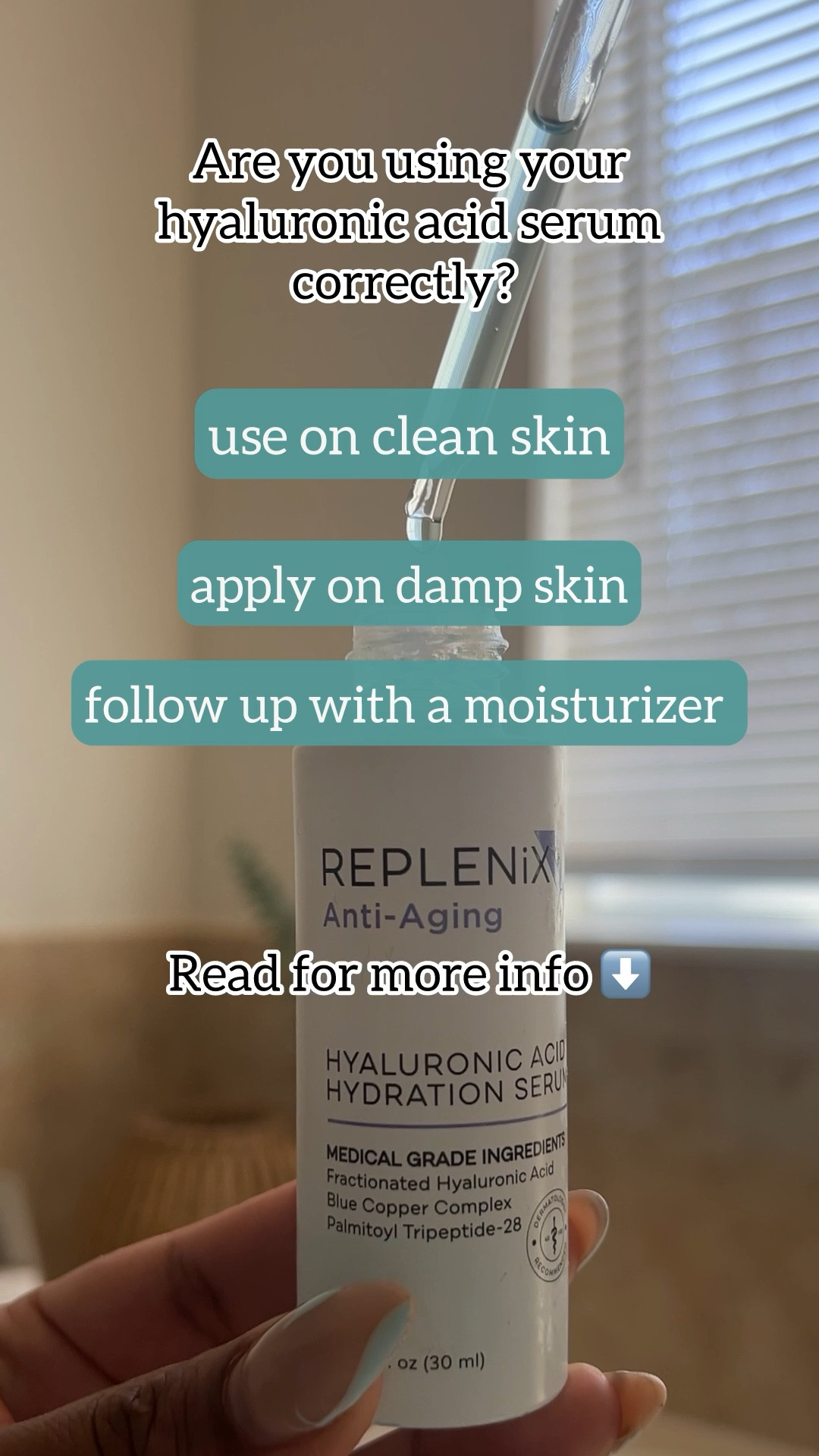 Are you using your hyaluronic acid serum correctly? Here are some tips. 

#LTKbeauty