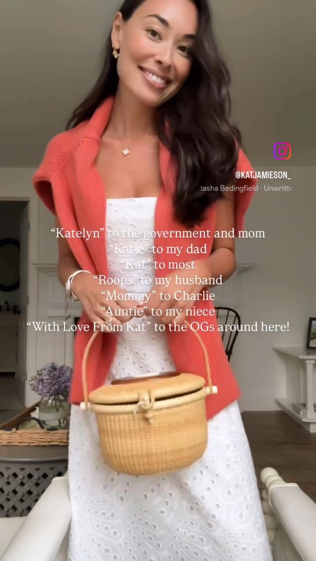 Nantucket red sweater, Everyone Loves The Weekend dress, white eyelet dress, Nantucket basket bag from Sylvia Antiques, vacation outfit, summer fashion, coastal grandmother, grandmillenial, East Coast summer outfit, maritime, nautical. 

#LTKSaleAlert #LTKSeasonal #LTKSummerEdit