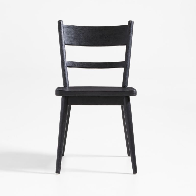 Arno Black Wood Side Chair | Crate & Barrel | Crate & Barrel