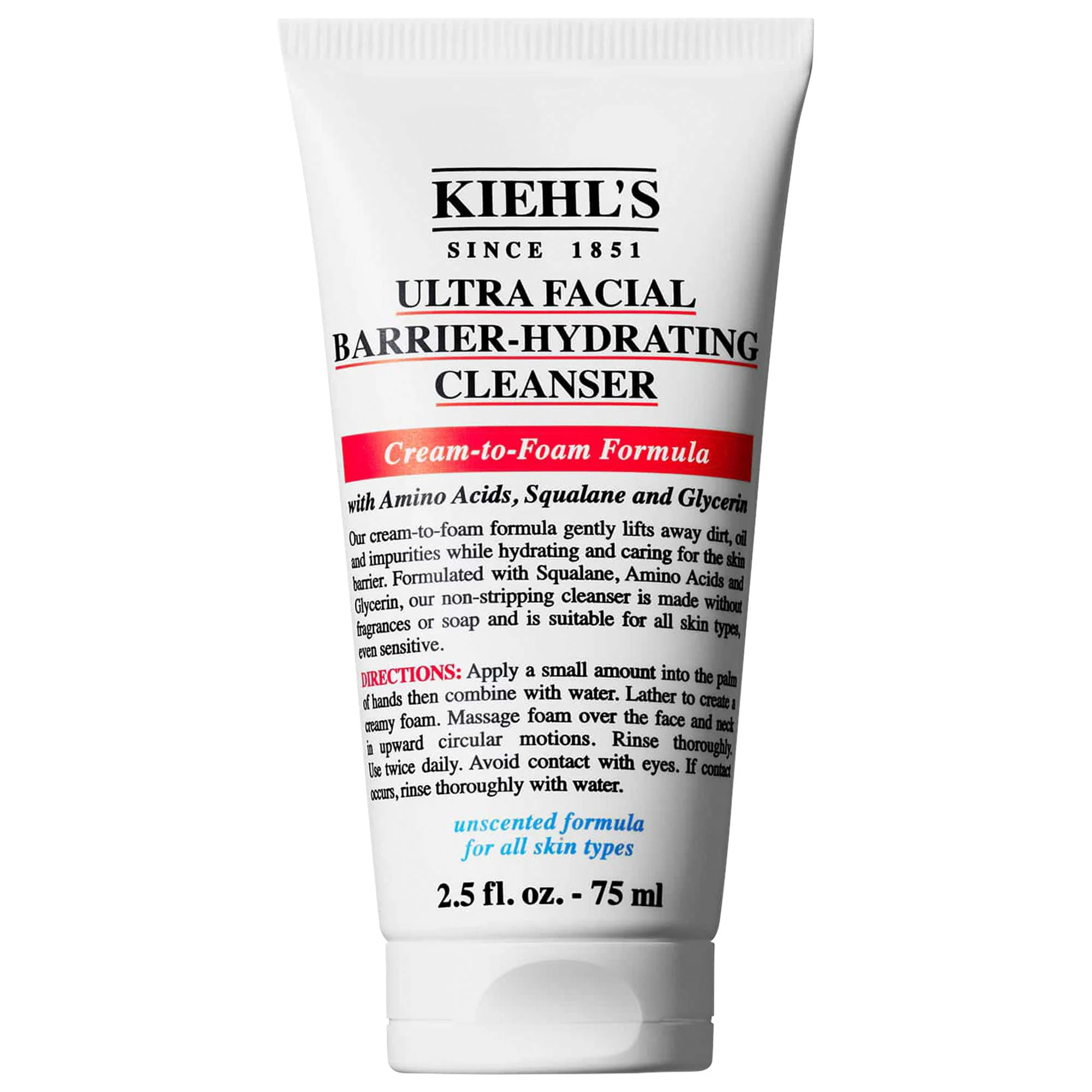 Kiehl's Since 1851 Mini Ultra Facial Barrier-Hydrating Cleanser 2.5 oz / 75 mL | Sephora (US)