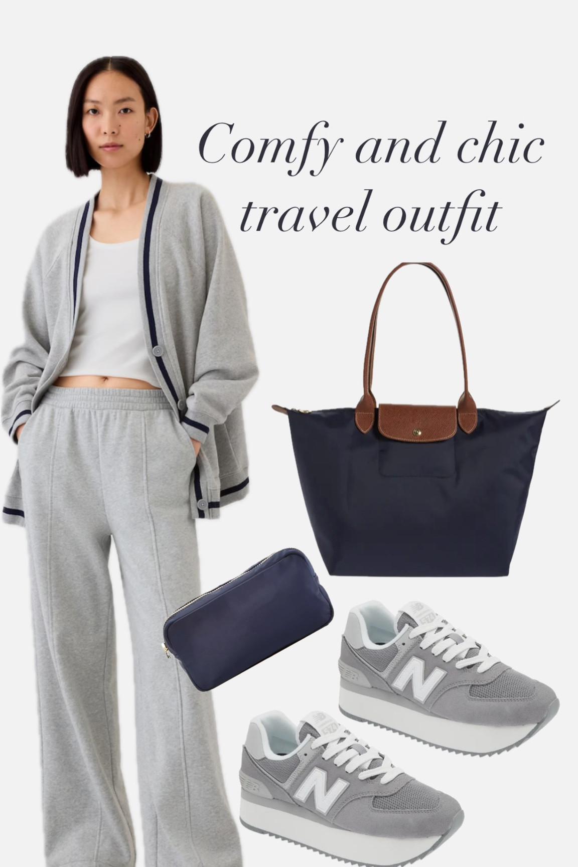 I've never worn sweats to an airport, but the outfit might change that. I have been obsessing over this structured varsity cardigan since I laid my eyes on it! I love how it’s comfy and cozy, but still elevated and pulled together. While comfortable, this is the perfect travel outfit to look polished. 

#LTKStyleTip #LTKTravel #LTKFindsUnder100