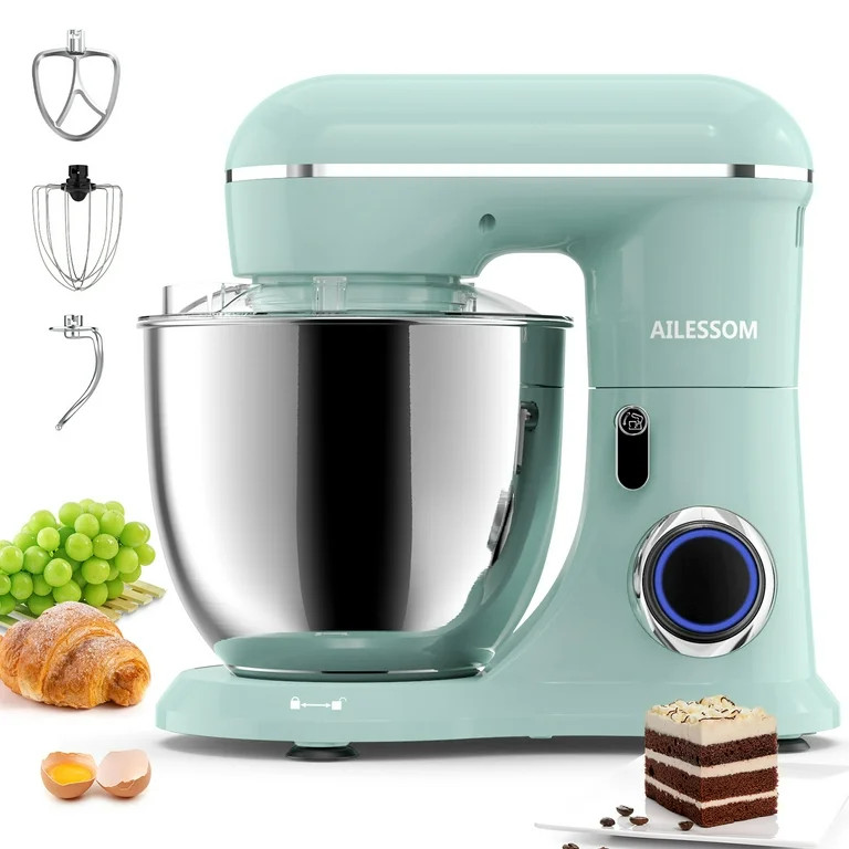 Ailessom New Stand Mixer,6.5-QT 660W 10-Speed Tilt-Head Kitchen Electric Mixer with Bowl, Dough H... | Walmart (US)